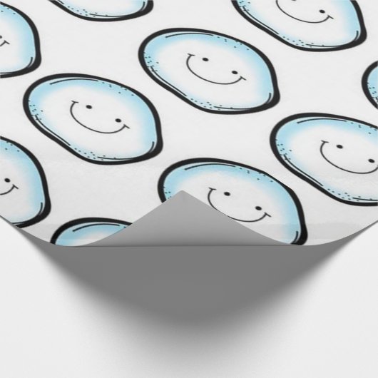 Umschlagpapier Schneeballherzen Geschenkpapier (Ecke)