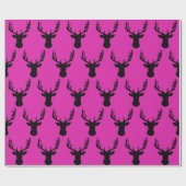 Umschlagpapier - schockierender Kopf in rosa Staun Geschenkpapier (Flach)