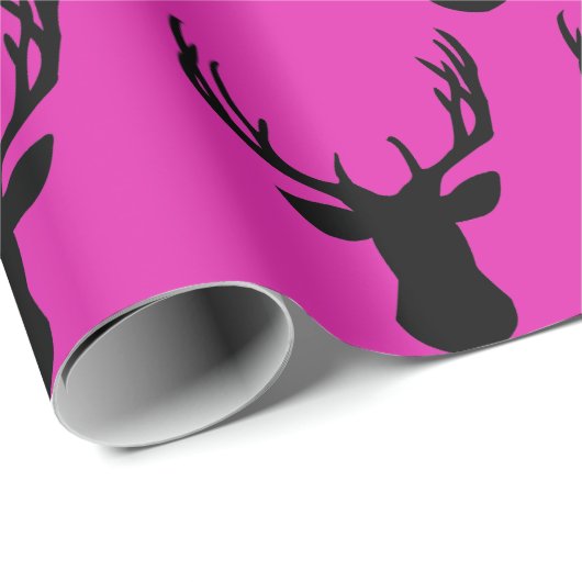 Umschlagpapier - schockierender Kopf in rosa Staun Geschenkpapier (Rolleneckpunkt)