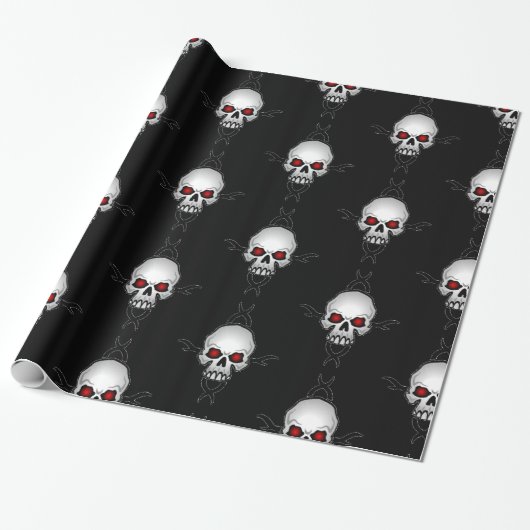 Umschlagpapier Skulls Geschenkpapier (Ungerollt)