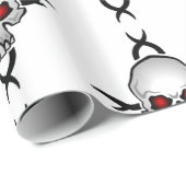 Umschlagpapier Skulls Geschenkpapier (Rolleneckpunkt)