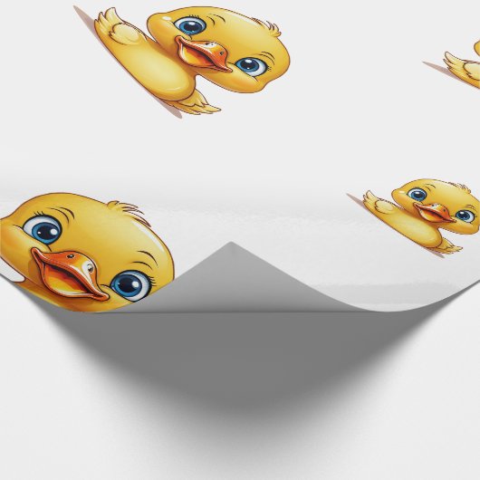 Umschlagpapier - Thema Gummi Ducky Geschenkpapier (Ecke)