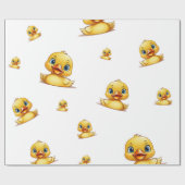 Umschlagpapier - Thema Gummi Ducky Geschenkpapier (Flach)