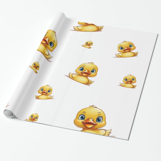 Umschlagpapier - Thema Gummi Ducky Geschenkpapier (Ungerollt)