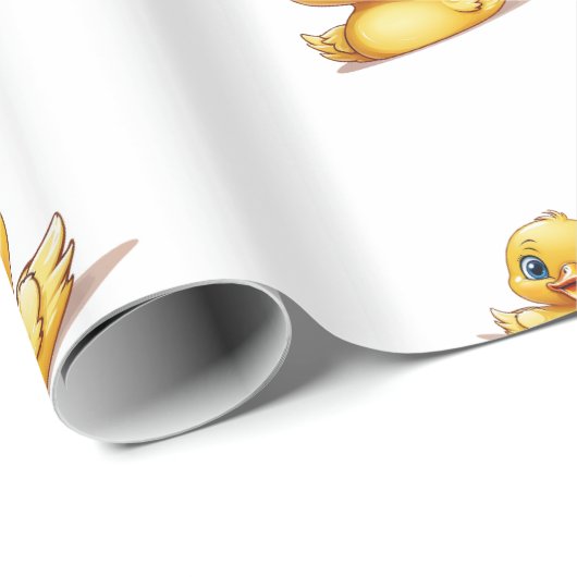 Umschlagpapier - Thema Gummi Ducky Geschenkpapier (Rolleneckpunkt)