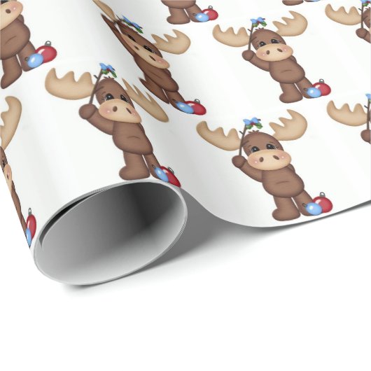 Umschlagpapier - unter dem Mistleton Geschenkpapier (Rolleneckpunkt)