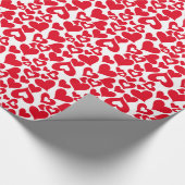 Umschlagpapier Valentine Hearts Geschenkpapier (Ecke)