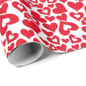 Umschlagpapier Valentine Hearts Geschenkpapier (Rolleneckpunkt)