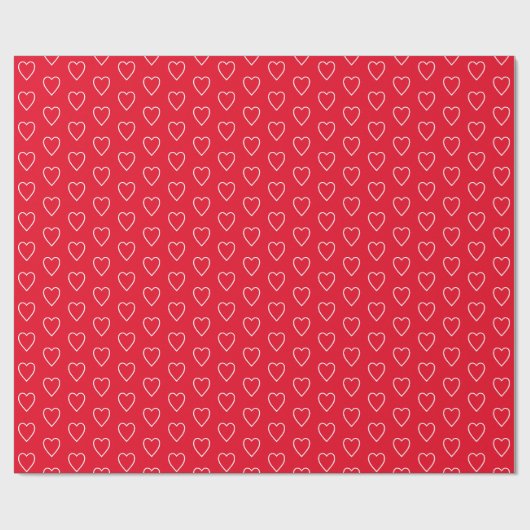 Umschlagpapier Valentine Hearts Geschenkpapier (Flach)