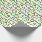 Umschlagpapier - Viele Kakteen Geschenkpapier (Ecke)