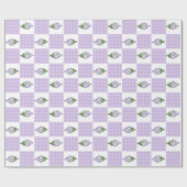 Umschlagpapier: Violet-Imitate-Muster Geschenkpapier (Flach)