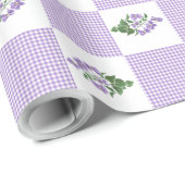 Umschlagpapier: Violet-Imitate-Muster Geschenkpapier (Rolleneckpunkt)