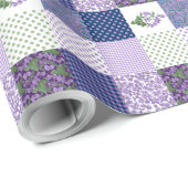 Umschlagpapier: Violet-Imitate-Muster Geschenkpapier (Rolleneckpunkt)