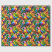 Umschlagpapier - Vögel mit Stolz 1 Geschenkpapier (Flach)