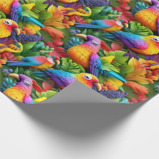 Umschlagpapier - Vögel mit Stolz 1 Geschenkpapier (Ecke)