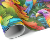 Umschlagpapier - Vögel mit Stolz 1 Geschenkpapier (Rolleneckpunkt)