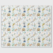 Umschlagpapier von Circus Animal Performers Geschenkpapier (Flach)