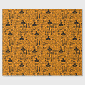 Umschlagpapier zu Halloween. Geschenkpapier (Flach)