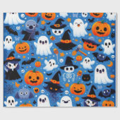 Umschlagpapier zu Halloween Geschenkpapier (Flach)