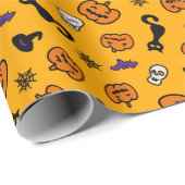 Umschlagpapier zu Halloween. Geschenkpapier (Rolleneckpunkt)