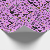 Umschlagpapier zu Halloween. Geschenkpapier (Ecke)