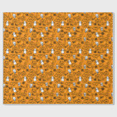 Umschlagpapier zu Halloween. Geschenkpapier (Flach)