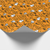 Umschlagpapier zu Halloween. Geschenkpapier (Ecke)