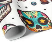 Umschlagpapier zu Halloween Geschenkpapier (Rolleneckpunkt)