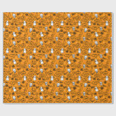 Umschlagpapier zu Halloween. Geschenkpapier (Flach)