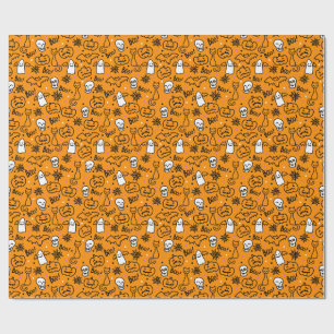 Umschlagpapier zu Halloween. Geschenkpapier