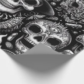 Umschlagpapier zu Halloween Geschenkpapier (Ecke)