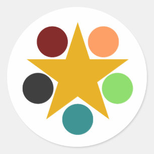 Umschlagsiegel Runder Aufkleber