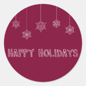 Umschlagsiegel Runder Aufkleber (Vorderseite)