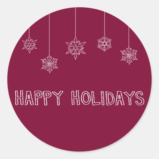 Umschlagsiegel Runder Aufkleber (Vorderseite)