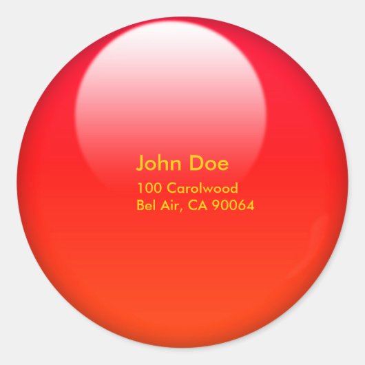 Umschlagsiegeler für die Jelly-Taste Runder Aufkleber (Vorderseite)