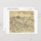 Umschließender Feldsäwer in Regen, Vincent van Gog Postkarte (Vorne/Hinten)