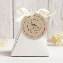 Umschließender Vintager Zuchtbetrieb Datum Eierkar Geschenkanhänger