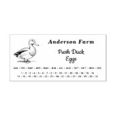 Umschließendes Datum - Karton für landwirtschaftli Permastempel (Design)