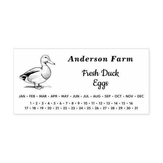 Umschließendes Datum - Karton für landwirtschaftli Permastempel (Design)