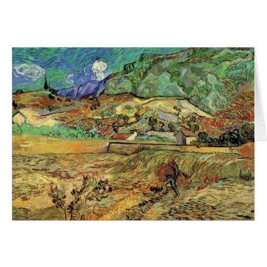 Umschließendes Weizenfeld w Bauernhof von Vincent (Vorderseite (Horizontal))