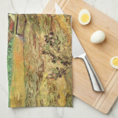 Umschließendes Weizenfeld w Bauernhof von Vincent  Geschirrtuch (Viertel Falte)