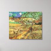 Umschließendes Weizenfeld w Bauernhof von Vincent  Leinwanddruck (Vorderseite)