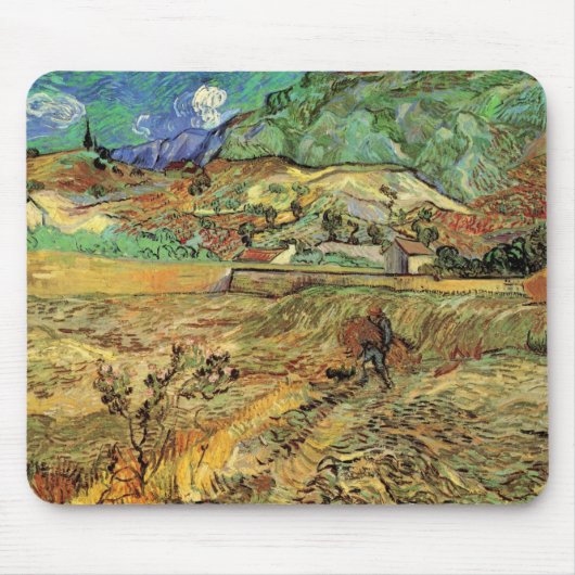 Umschließendes Weizenfeld w Bauernhof von Vincent  Mousepad (Vorne)