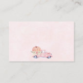 Umschließkarte für den rosafarbenen LKW-Wagen Visitenkarte (Rückseite)