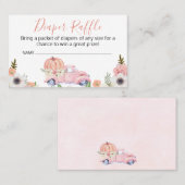 Umschließkarte für den rosafarbenen LKW-Wagen Visitenkarte (Vorne/Hinten)