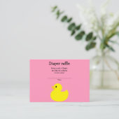 Umschließkarte für gelbe Ente Begleitkarte (Stehend Vorderseite)