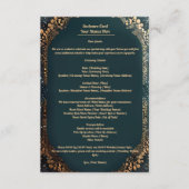 Umschließkarte mit kleinen gepunkteten Designflora Begleitkarte (Vorderseite)