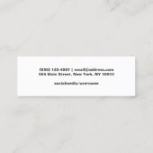 Umschließung der Gold Black Abschluss Name Card Telefonnummerkarte (Rückseite)