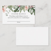 Umschließung von tropischen Windeln Begleitkarte (Vorne/Hinten)