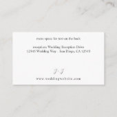 Umschließungskarte 8A für Burgund und Rosa Blumend Begleitkarte (Rückseite)